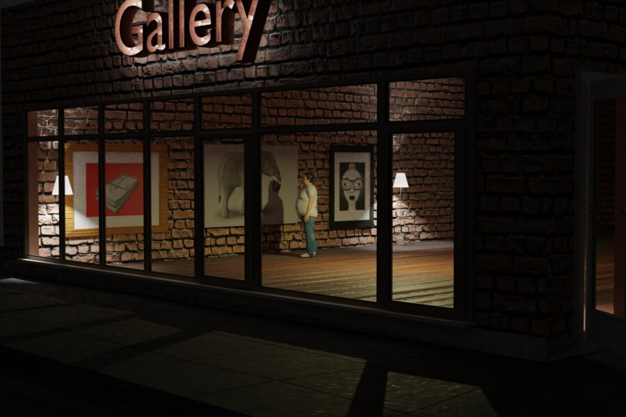 3d gallery containing some of my inktober illustrations