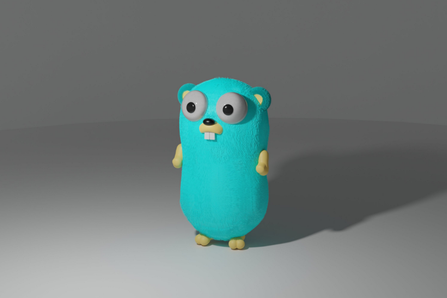 3d modelled Gopher with Blender