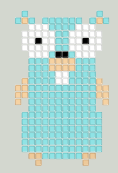 Pixel gopher