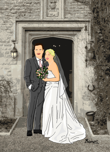 Surprise gift at a wedding