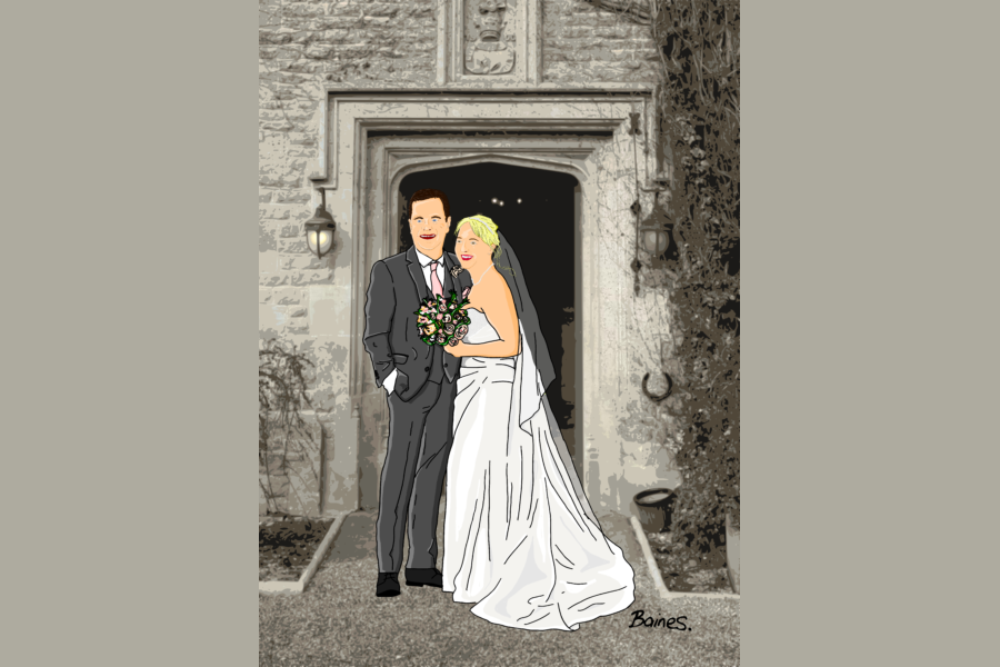 Surprise gift at a wedding